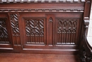 Gothic style Benches in Oak, France 19th century