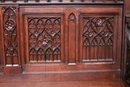 Gothic style Benches in Oak, France 19th century