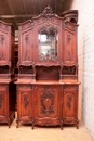 Louis XV style Cabinets in Walnut, Belgium 19th century