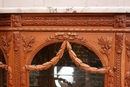 Louis XVI style Display cabinets in Oak, France 1900