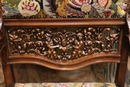 Renaissance style Arm chairs in Walnut, France 19th century