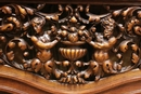 Renaissance style Arm chairs in Walnut, France 19th century