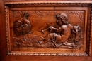 Renaissance style Beds in Walnut, italie 19th century