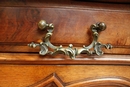 Louis XV style Cabinets in Walnut, Belgium 19th century