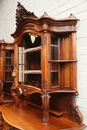 Louis XV style Cabinets in Walnut, Belgium 19th century