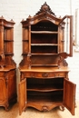 Louis XV style Cabinets in Walnut, Belgium 19th century