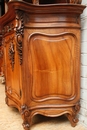 Louis XV style Cabinets in Walnut, Belgium 19th century