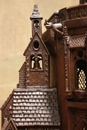 Gothic style Castle carving in Walnut, France 19th century