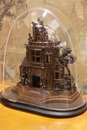 Gothic style Castle carving in Walnut, France 19th century