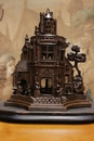 Gothic style Castle carving in Walnut, France 19th century