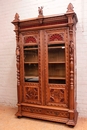 Breton style Bookcase in Walnut, France 19th century