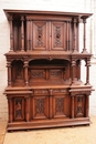 Renaissance style Dinning set in Walnut, France 19th century