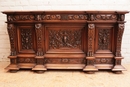 Renaissance style Sideboard in Walnut, France 19th century