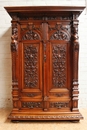 Renaissance style Armoire in Walnut, France 19th century