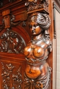 Renaissance style Armoire in Walnut, France 19th century