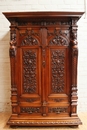 Renaissance style Armoire in Walnut, France 19th century