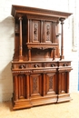 Renaissance style Cabinet in Walnut, France 19th century
