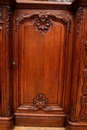 Regency style Cabinet in Oak and marble, France 19th century