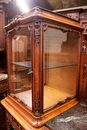 Regency style Cabinet in Oak and marble, France 19th century