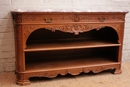 Regency style Cabinet in oak and marble, France 19th century