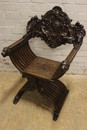 Renaissance style Arm chair in Walnut, France 19th century