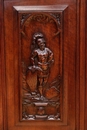 Renaissance style Cabinet in Walnut, France 19th century