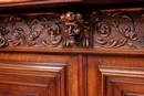 Renaissance style Cabinet in Walnut, France 19th century
