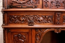 Renaissance style Cabinet in Walnut, France 19th century