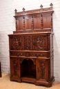 Renaissance style Cabinet in Walnut, France 19th century