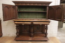 Renaissance style Cabinet in Walnut, France 19th century