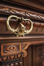 Renaissance style Cabinet in Walnut, France 19th century