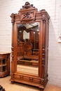 Renaissance style Armoire and bed in Walnut, France 19th century