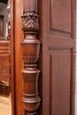 Renaissance style Armoire and bed in Walnut, France 19th century