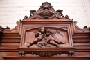 Renaissance style Armoire and bed in Walnut, France 19th century