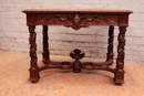 Renaissance style Desk table in Oak, France 19th century