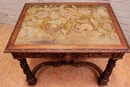 Renaissance style Desk table in Oak, France 19th century