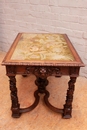 Renaissance style Desk table in Oak, France 19th century