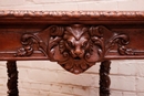 Renaissance style Desk table in Oak, France 19th century