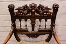 Renaissance style Arm chair in Walnut, France 19th century