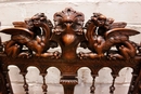 Renaissance style Arm chair in Walnut, France 19th century