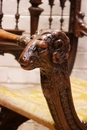 Renaissance style Arm chair in Walnut, France 19th century