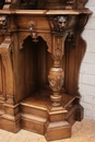 Renaissance style Cabinet in Walnut, France 19th century