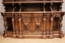 Renaissance style Cabinet in Walnut, France 19th century