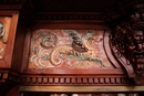 Renaissance style Display cabinet in walnut and faience, France 19th century