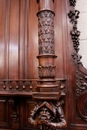 Renaissance style Cabinet in Walnut, France 19th century