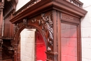 Renaissance style Display cabinet in Walnut, France 19th century