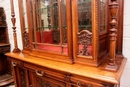 Renaissance style Display cabinet in Walnut, France 19th century