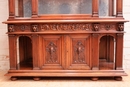 Renaissance style Display cabinet in Walnut, France 19th century