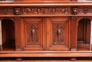 Renaissance style Display cabinet in Walnut, France 19th century