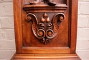 Renaissance style Grandfathers clock in Walnut, France 19th century